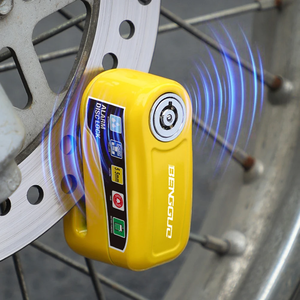 Antivol <span class=keywords><strong>Portable</strong></span> VTT sans clé alarme de sécurité vélo serrure Scooter électrique serrure frein à disque vélo serrure - Product Image 3