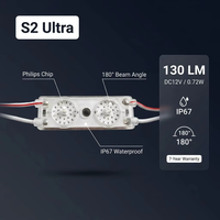 Module LED S2 Ultra en gros 130LM 180 °   Puce haute luminosité étanche IP67 DC12V 0.72W à angle de faisceau étroit pour enseigne lumineuse