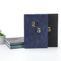 2025 A5 PU cuir planificateur en gros étudiant 365 calendrier cahier Agenda pour bureau