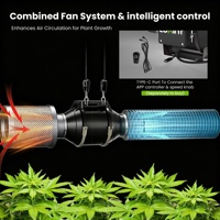 Système de culture de plantes en serre LUXINT 5x5 pieds, 480W, 6 barres de lumière LED pour la croissance des plantes, emballage compressé, kit complet de tente de culture