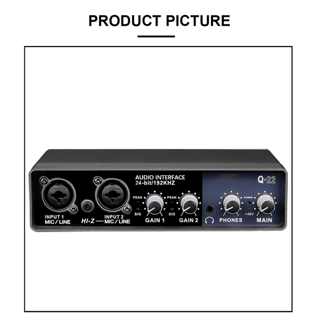 Usb Sound Card Studio Recording Audio Interface High Fidelity Sound Card