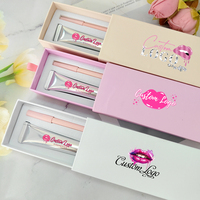 Coffrets de Maquillage Lèvres 20ml – Marque Privée – Longue Tenue – Luxe – Gloss Brillant et Kit Crayon à Lèvres Mat