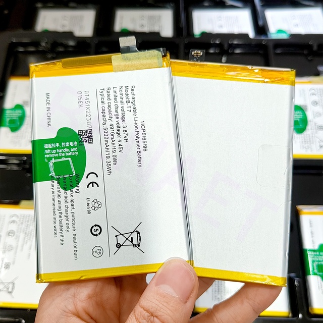 Wholesale Original 3.8v B-T7 Cellphone Battery 5000MAh Rechargeable Mobile Phone Battery for Vivo Y33T V2146 Vivo Y33s V2109