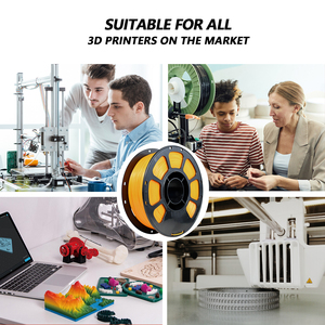 Filamento IBOSS PLA+ de 1.75mm con Cambio de Color por Temperatura, Barras de Plástico Naranja Amarillo para Impresoras 3D, Compatible con Moldeo FDM - Product Image 2