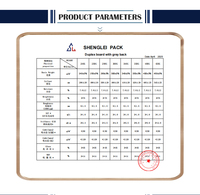 Personnalisation du prix de vente directe du fabricant de papier d'art avec des matériaux recyclés Panneau arrière recto verso double face Dos gris