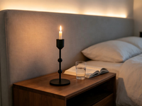 Support de bougie conique en fer noir sur mesure, bougeoir en métal, toutes tailles et couleurs disponibles pour la décoration de table de mariage et de la maison