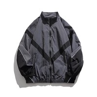 Vestes bomber streetwear pour hommes, logo brodé, coupe ample, fermeture éclair, légères, respirantes, style décontracté, sport, baseball.