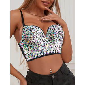 Giant Tripod Axe Rhinestone Strapless Top Xs S M L XL Acetate Fiber <b>Performance</b> <b>Wear</b> - Product Image 1