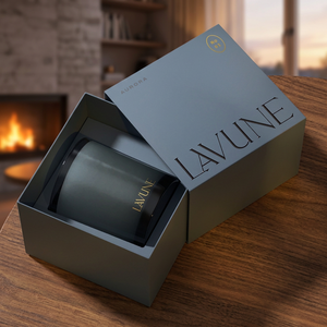 Boîte d'emballage rigide haut de gamme pour bougies, faite à la main, avec pelliculage mat, couvercle supérieur et inférieur personnalisables pour une présentation élégante des cadeaux - Product Image 2