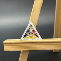 Insignes de conception de logo maçonnique personnalisés de haute qualité insignes de sérigraphie en émail dur doux épinglettes