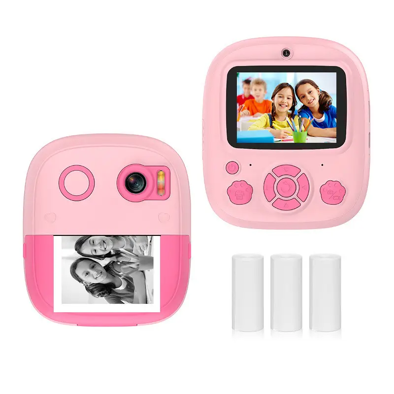 YYTech P5 2.4 pouces IPS écran impression instantanée appareil photo numérique pour enfants avec 1080P vidéo jouet cadeaux d'anniversaire pour garçons filles