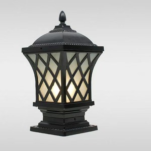 Lámpara de Pilar Exterior de Bronce, LED Solar, CRI80, Regulable, Blanco Cálido 2700K, IP65, Pantalla de Vidrio, Base E26, Montaje Empotrado No Extraíble - Product Image 3
