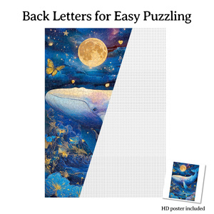 Puzzle personnalisé avec des animaux, motif personnalisé d'animaux domestiques et de faunes sauvages, puzzle en papier à emboîtement pour la décoration de la maison et les cadeaux - Product Image 6