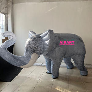 Gran oferta, elefante inflable, uso de decoración, elefante de <span class=keywords><strong>circo</strong></span> inflable, Club, decoración de suelo al aire libre, modelo de elefante inflable - Product Image 6
