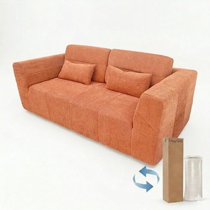 Textured Compression Sofa <b>Bed</b> Wide Seat Upholstered Lounge Couch for Apartment Guest Room <b>Space</b> <b>Saving</b> Furniture Wholesale - Product Image 1