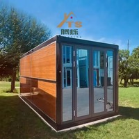 Maison conteneur préfabriquée pliable portable pour usage agricole, bureau, dortoir, camping – Panneau sandwich en acier personnalisé