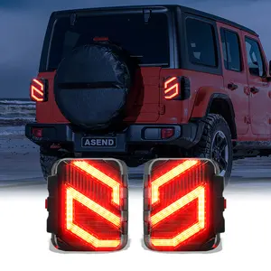 USA/Euro version "S" forme plug & play feu arrière feu Stop feu arrière Led clignotant feu stop pour Jeep Wrangler JL/ Gladiator JT