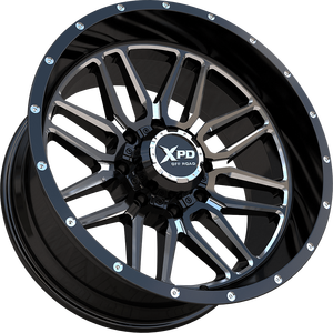 ล้อแม็กซ์อลูมิเนียมอัลลอยด์สีดำขอบลึกสำหรับรถออฟโรด 4x4 ขนาด 20x12 22x12 เหมาะสำหรับรถโตโยต้า ดอดจ์ รถบรรทุก รถ SUV รถกระบะ - Product Image 1