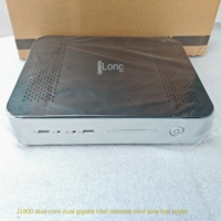Dual-Core CT6100 J1800 Fast Mini PC Dual Gigabit Intel Tarjeta de red DDR4 RAM HDD Quadc Core Procesador Terminal delgado de baja potencia