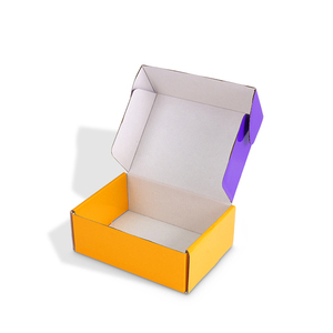 Baixo Moq misturado cor reciclável papel ondulado presente embalagem Mailing caixas de transporte para pequenas empresas - Product Image 1