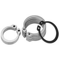 OEM Wholesale RLC Brand ISO9001:2015 Certified High Quality Black Carbon 4mm-36mm External Stainless Steel Retaining Rings