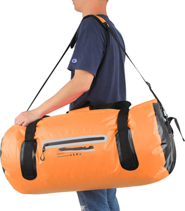 Free Sample Exodry Dry Bag-Thick & Lightweight Genuine Leather Waterproof Roll <b>Top</b> Compression Sack Keeps Gear Dry for Kayaking - Product Image 2