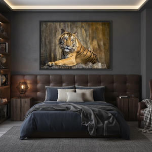 Wild Animal Artwork Canvas Print: Elegant Man Cave Decor,<b>BLACK</b> <b>FRAMED</b> CANVAS - Product Image 3
