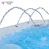 Piscine importée de luxe au design moderne 1-2 personnes Spa de nage haut de gamme haut de gamme