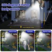 Source lumineuse solaire intégrée par IP65 superbe de réverbère LED imperméable pour l'usage extérieur de route avec la télécommande