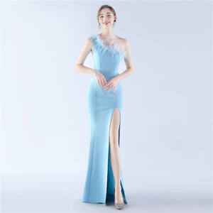 ชุดเดรสราตรีสำหรับงานแต่งงานผ้าซาติน2024งานหัตถกรรม #ขนอูฐจัดงานเลี้ยงอาหารค่ำสินค้าใหม่31366 - Product Image 5