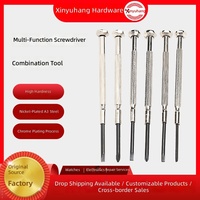 Jeu de tournevis de précision 6 pièces, kit d'outils de réparation de montres, mini embouts de tournevis pour lunettes, bijoux, électronique, étui