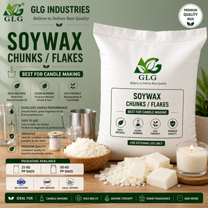 Flocons de cire de soja GLG INDUSTRIES 100% naturels et écologiques pour la fabrication de bougies - Product Image 1