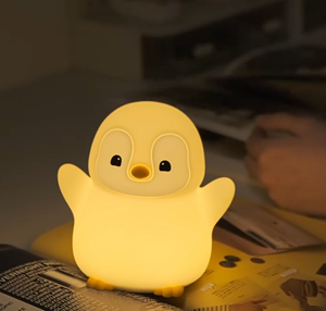 Funny Gift Atmosphere LED Penguin Silicone Night Light USB Rechargeable Dimmable Animal <b>Bedside</b> Cute <b>Lamp</b> for Kids baby - Product Image 1