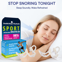Dilatateur nasal en silicone anti-ronflement et pince nasale pour une respiration facile et un sommeil amélioré