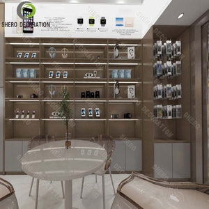 Professional Product Customized Size Shop Store Mobile Phone Display Counter Showcase - Product Image 2