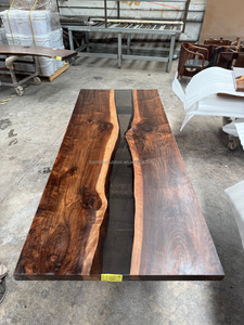 200x80cm ultima personalizzazione mobili per la casa da pranzo caffè ristorante fiume <span class=keywords><strong>in</strong></span> <span class=keywords><strong>legno</strong></span> <span class=keywords><strong>massello</strong></span> <span class=keywords><strong>noce</strong></span> cucina <span class=keywords><strong>in</strong></span> resina epossidica lastra <span class=keywords><strong>tavolo</strong></span> - Product Image 2
