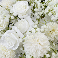 Boule de fleurs artificielles centres de table pour mariage pivoines roses grande boule de fleurs blanche pour la décoration de mariage