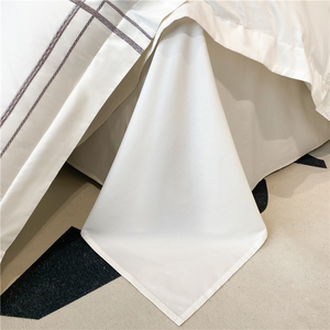 Tùy Chỉnh 100% Bông 4 Pcs Bedsheet Đặt Bộ Đồ Giường Nhà Bộ Đồ Giường Thiết Kế Khách Sạn Bộ Đồ Giường Tấm Ga Trải Giường Gối Bìa Hot Bán - Product Image 4