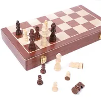 Solid Wood Magnetic Chess Set, Indoor Giants Checkers