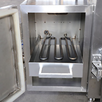 Machine à fumer les saucisses au gaz commercial, four à fumer la viande de bœuf, poulet, poisson