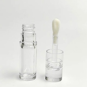 Lip Gloss Ống 5.5Ml Rỗng Son Môi Lỏng Bao Bì Vòng Pha Lê Rõ Ràng Jumbo Miếng Bọt Biển Cây Đũa Phép Son Bóng Ống Container Với Bàn Chải - Product Image 2