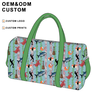 Fournisseur d'or Temps de production rapide Sac <span class=keywords><strong>polochon</strong></span> à motif de <span class=keywords><strong>poisson</strong></span> pour hommes Bagage à main extérieur Sac de voyage - Product Image 2