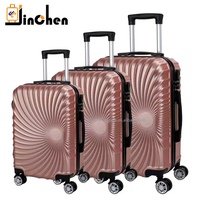 Valise à roulettes de luxe 20/24/28 pouces coque rigide conception ABS roue silencieuse serrure TSA sac de voyage populaire