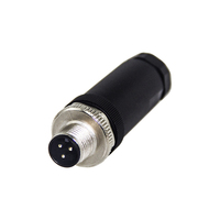 Connecteur électrique circulaire M12 Aviation 2Pin 3Pin 4Pin connecteur mâle femelle Contact cuivre matière plastique pour capteur de Code