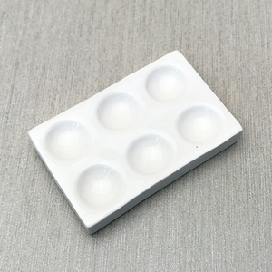 Placa de Reacción de Cerámica Blanca de 6 Orificios, Placa de Goteo, Porcelana Física y Química, Pocillo Colorimétrico - Product Image 6