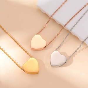 Collier Cœur en Acier Inoxydable 304 Doré, Urne Funéraire, <span class=keywords><strong>Plaque</strong></span> Commémorative pour Cendres, Bijou Pendentif Unisexe pour Hommes et Femmes - Product Image 6