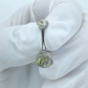 Calendo | Venta al por mayor ASTM F136 Titanio Piercing interno Treaded Curved Ombligo Anillo Ombligo Joyería Titanio Ombligo Anillos para el vientre - Product Image 4