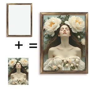 Cadre en bois 30x40 Fresh Encounter Two for Discovery Office Two - Product Image 1