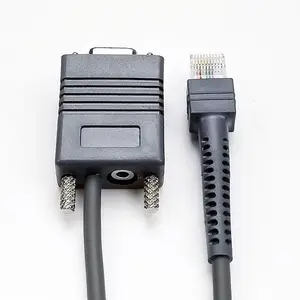 Customized OEM 2M RJ45 RJ50 to DB9 cable rs232 cable lector de escaner de codigo de barras barcode scanner data cable