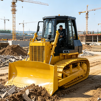 Grands bulldozers à chenilles robustes, poids opérationnel 37 tonnes, moteur haute puissance, engins de terrassement